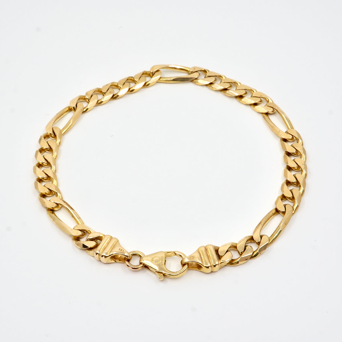 Armband Figaro-Armband Gold 585 / 14k sold Goldarmband Nr.1744